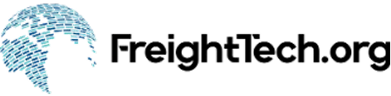 FreightTech logo with a stylized blue globe on the left and black text on the right.
